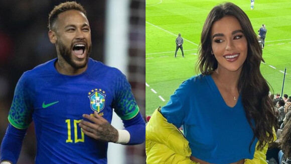 Apontada como affair de Neymar, Brenda Pavanelli assiste jogo da Seleção e posta fotos da partida nas redes sociais