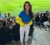 Brenda Pavanelli assistiu a partida entre Brasil e Tunísia
