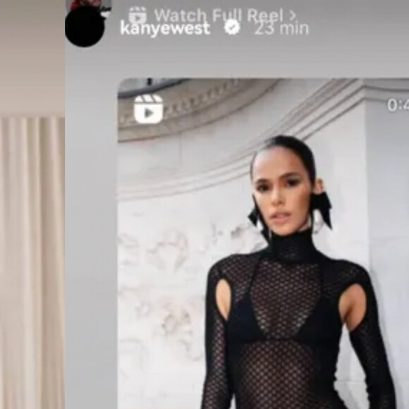 Kanye West repostou fotos de Bruna Marquezine após elogiar atriz em desfile