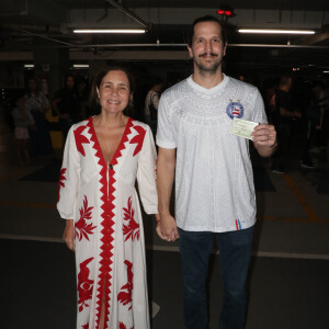 Eleições 2022: Adriana Esteves e Vladimir Brichta posaram para as fotos após votação