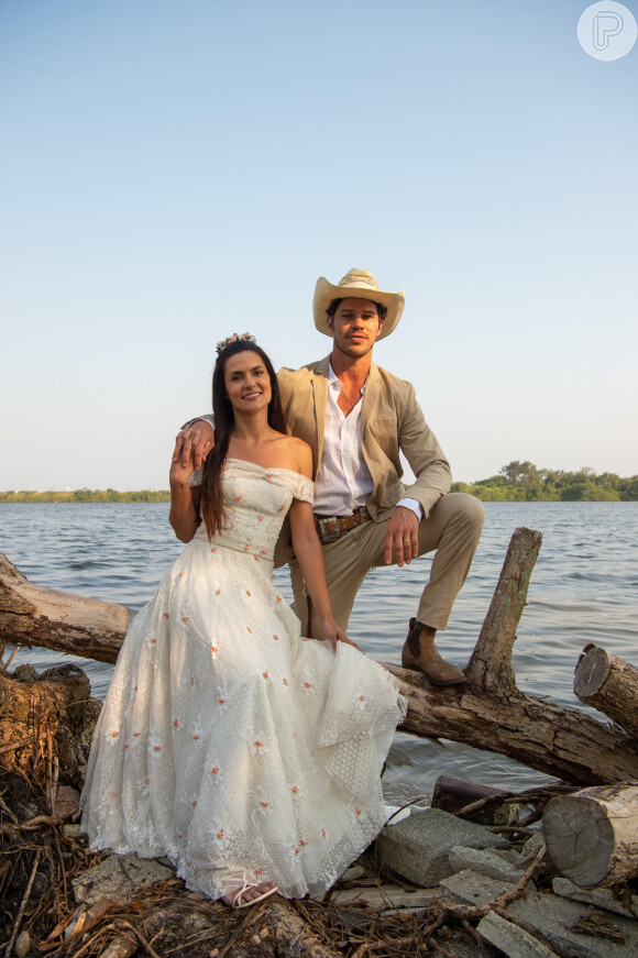 Último capítulo da novela 'Pantanal': Tadeu (José Loreto) vai dar uma canseira na família até aceitar, de fato, casar com Zefa (Paula Barbosa)