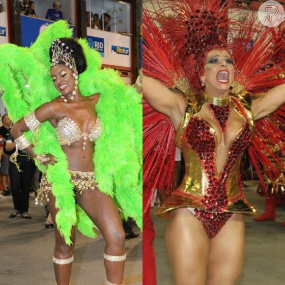 No Carnaval de 2015, ao lado de Cris Vianna, Viviane Araújo vai gravar cenas da novela 'Império' na Marquês de Sapucaí, no Rio