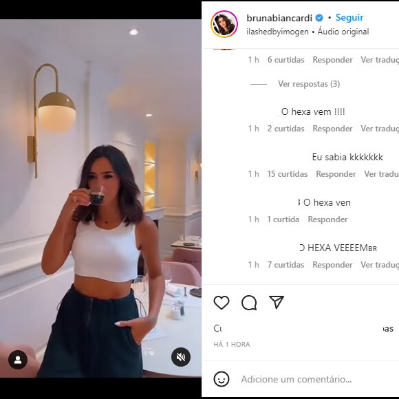 Nos comentários, seguidores se animaram com uma possível volta de Bruna Biancardi e Neymar