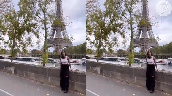 Bruna Biancardi publicou um reels mostrando sua viagem para Paris