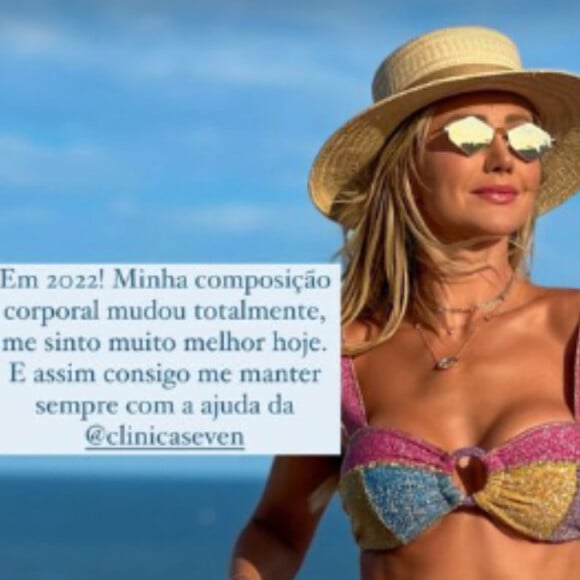 Ana Paula Siebert comparou corpo de 7 anos atrás