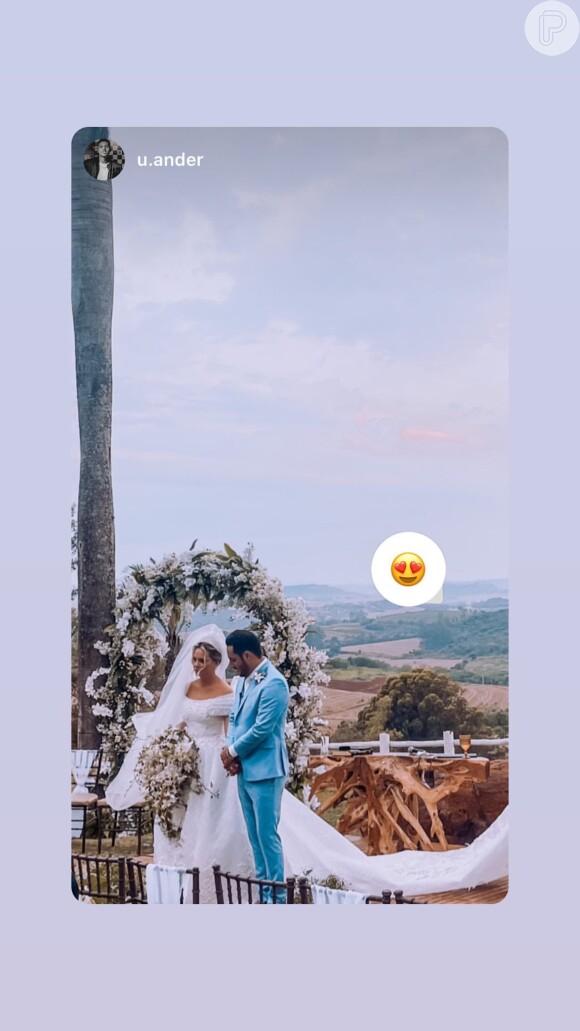 Bruno, dupla de Barretto, foi um dos padrinhos do casamento