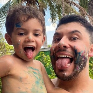 Murilo Huff sempre encanta os seguidores ao exibir fotos ao lado do filho, Leo