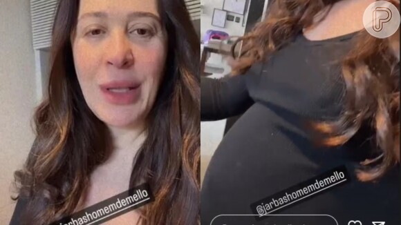 Claudia Raia tem mostrado detalhes de sua gravidez nas redes sociais
