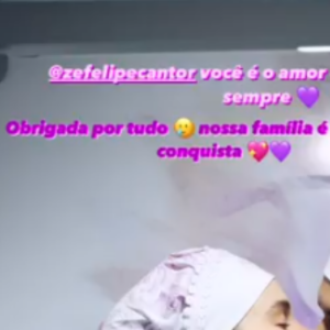 Virgínia Fonseca revelou foto com Zé Felipe tirada minutos antes do parto