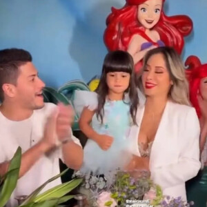 Após separação, Arthur Aguiar e Maíra Cardi organizaram festa para filha