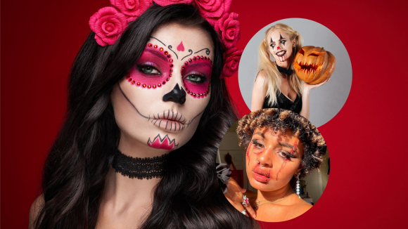 Maquiagem de Halloween fácil! 6 versões criativas que vão afastar o terror ou pânico de errar a make
