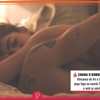 'Tela Quente' mudou de dia! Transa de Chiara e Ari na novela 'Travessia' movimenta web: 'Fogo!'