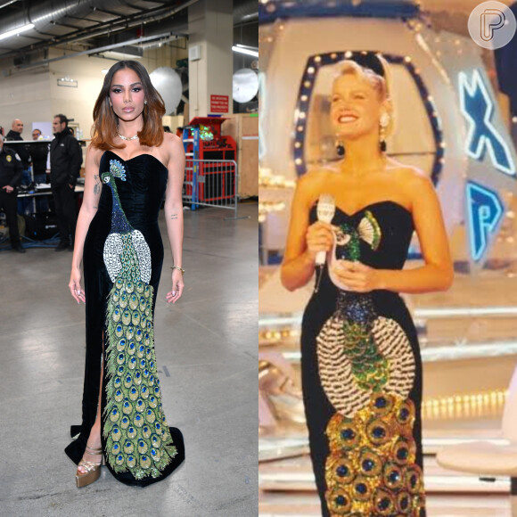 Vestido usado por Anitta no Grammy Latino foi recriado pelo stylist Henry Filho: Xuxa o usou em 1992 no último 'Xou da Xuxa'