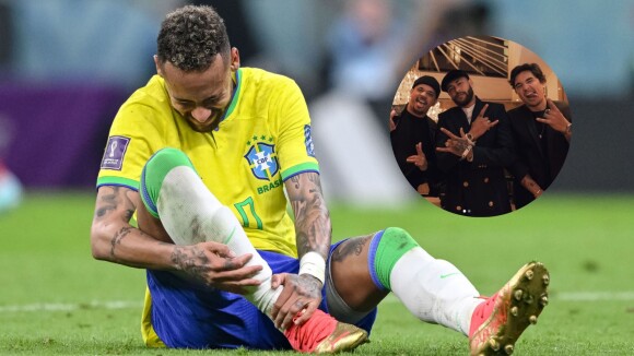 Parças de Neymar se manifestam após lesão séria do jogador na Copa do Mundo 2022
