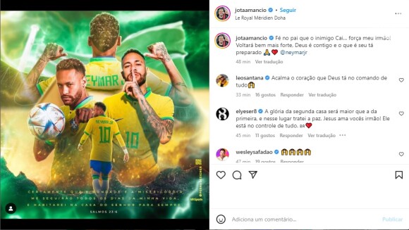 Neymar foi defendido pelos amigos nas redes sociais