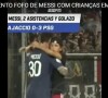 Messi não recusa fotos de seus fãs mais jovens