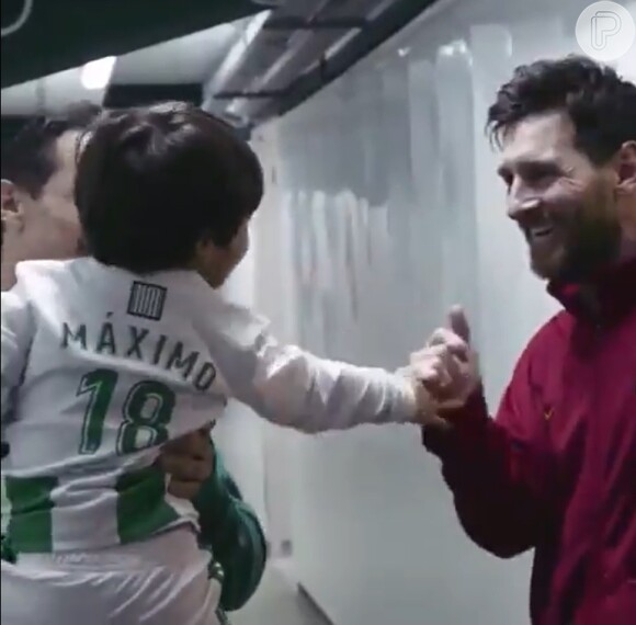 Vídeo de Messi com o filho de Guardado viralizou nas redes sociais