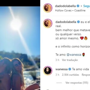 Primeira foto de Wanessa e Dado Dolabella ganhou uma declaração arrebatadora