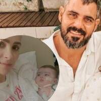 Filha de Juliano Cazarré, internada na UTI aos 6 meses por doença rara, tem evolução de saúde: 'Guerreira'