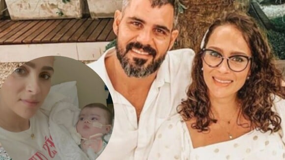 Filha de Juliano Cazarré, internada na UTI aos 6 meses por doença rara, tem evolução de saúde: 'Guerreira'