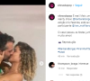 Foto de Bárbara Borges e Iran Malfitano aos beijos animou internautas
