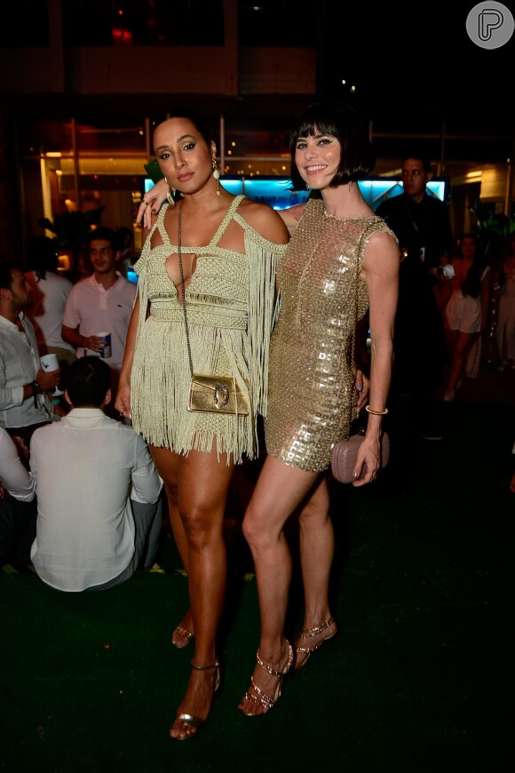 Thaíssa Carvalho e Juliana Trevisol aproveitaram Réveillon com looks marcantes no Rio de Janeiro
