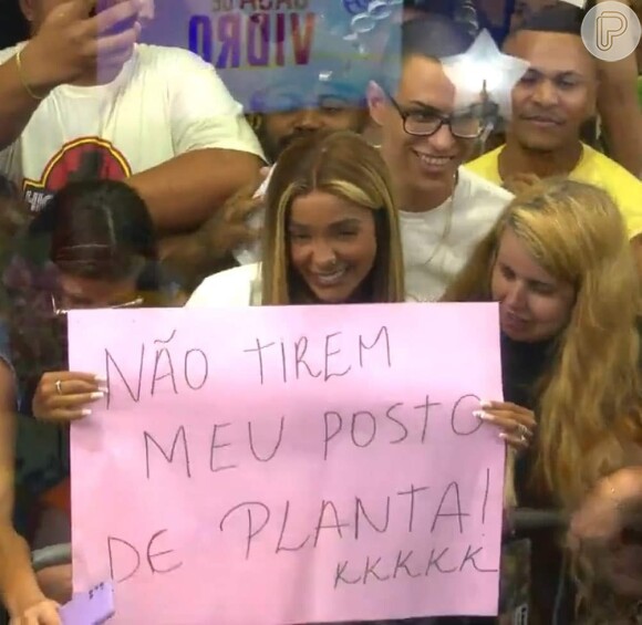 'Não tirem meu posto de planta', brincou Brunna Gonçalves