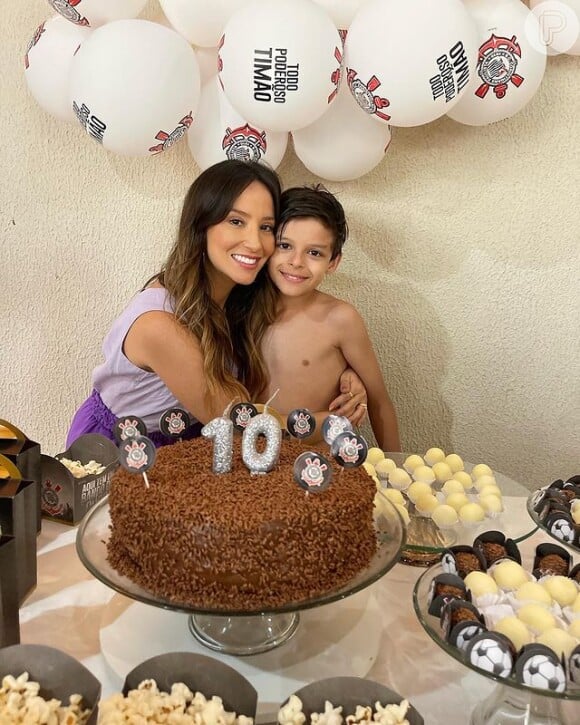 O filho mais novo de Cristiano Araújo completou 10 anos de idade