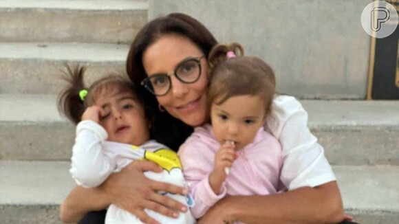 Ivete Sangalo engravidou aos 45 anos das filhas gêmeas, Helena e Marina