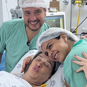 Claudia Raia deu à luz seu terceiro filho na noite de 11 de fevereiro de 2023
