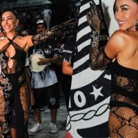 Sabrina Sato frente e verso no pré-carnaval: rainha de bateria aposta em look com recorte, decote e transparência
