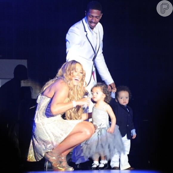 Mariah Carey e Nick Cannon são pais de Monroe e Moroccan, de 2 anos