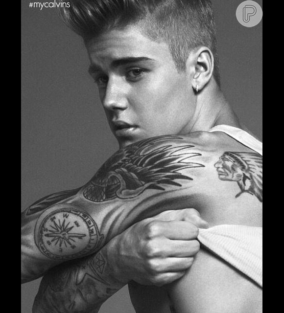Justin Bieber é o novo garoto propaganda da marca de underwear da Calvin Klein