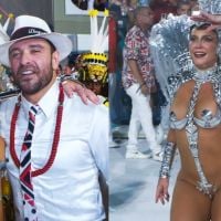 Diogo Nogueira acompanha Paolla Oliveira no Desfile das Campeãs e web torce: 'Tomara que tenhamos uma rainha gravidinha'