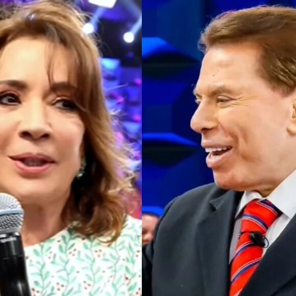 Silvio Santos foi representado pela mulher, Iris Abravanel, durante uma gravação do SBT