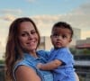Fotos de Viviane Araujo com o filho foram feitas por Guilherme Militão, marido da atriz e pai do bebê