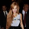 Lindsay Lohan chega à festa em Jurerê Internacional
