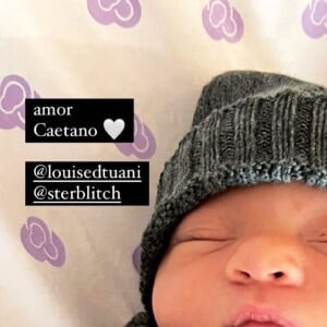 Eduardo Sterblitch compartilhou nova foto fofíssima do filho recém-nascido, Caetano
