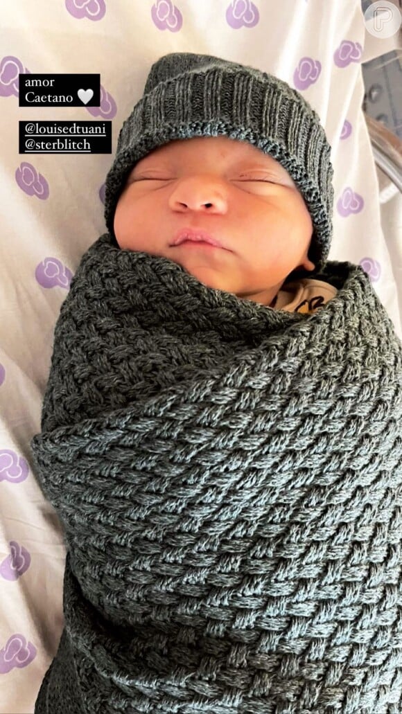 Eduardo Sterblitch compartilhou nova foto fofíssima do filho recém-nascido, Caetano
