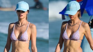 Corpo real de Alessandra Ambrosio chama atenção em fotos de biquíni: 'Raridade ver uma mulher linda e natural'