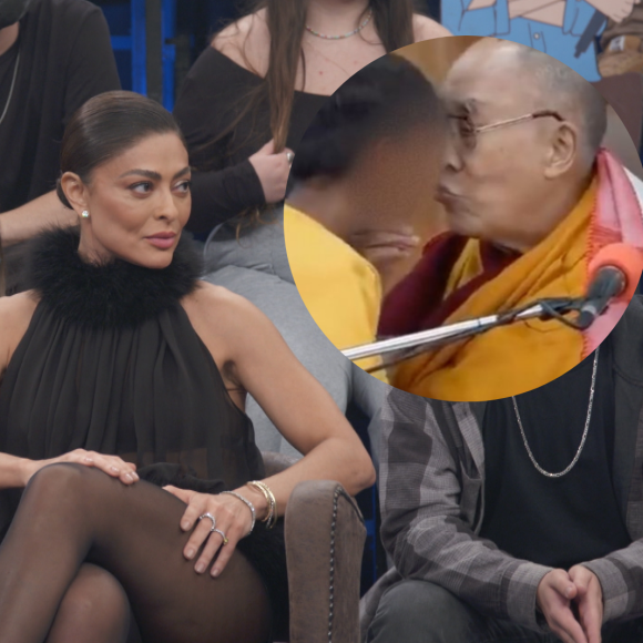 Juliana Paes repudiou a cena de Dalai Lama pedindo um beijo de língua a uma criança