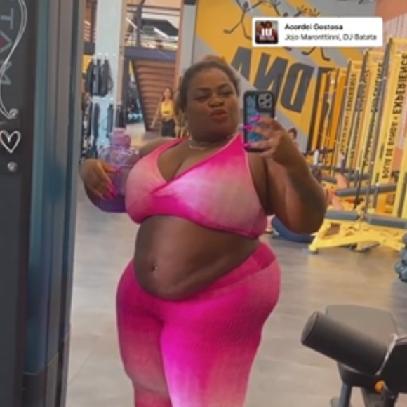 Jojo Todynho tem exibido orgulhosa o resultado da dieta e da rotina fitness