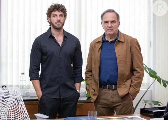 Ari (Chay Suede) quer acabar com Guerra (Humberto Martins) na novela 'Travessia' no capítulo de sábado 29 de abril de 2023