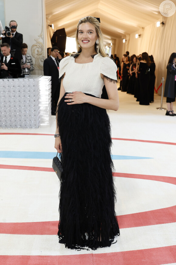 Vestido Chanel com mangas bufantes foi escolha de Alexandra Michler Kopelman no MET Gala 2023