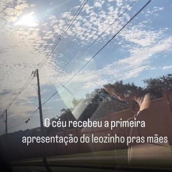 Fãs viram um 'sinal de Marília Mendonça' no céu (um coração entre nuvens) na foto de dona Ruth