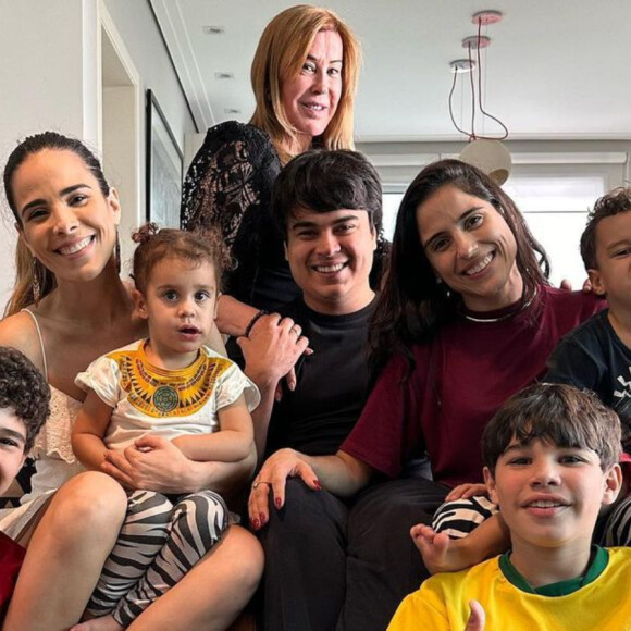 Zilu Godoi passou o Dia das Mães com filhos e netos no Brasil