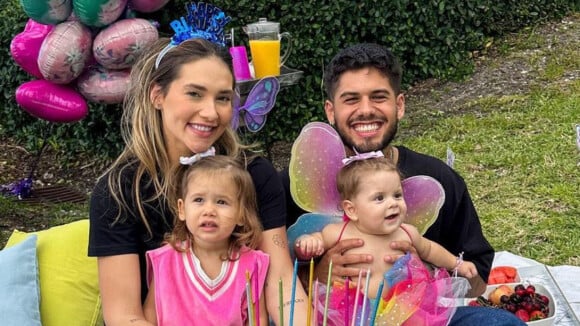 Filha de Virgínia Fonseca e Zé Felipe completa 7 meses e casal é criticado por simplicidade em mesversário de Maria Flor