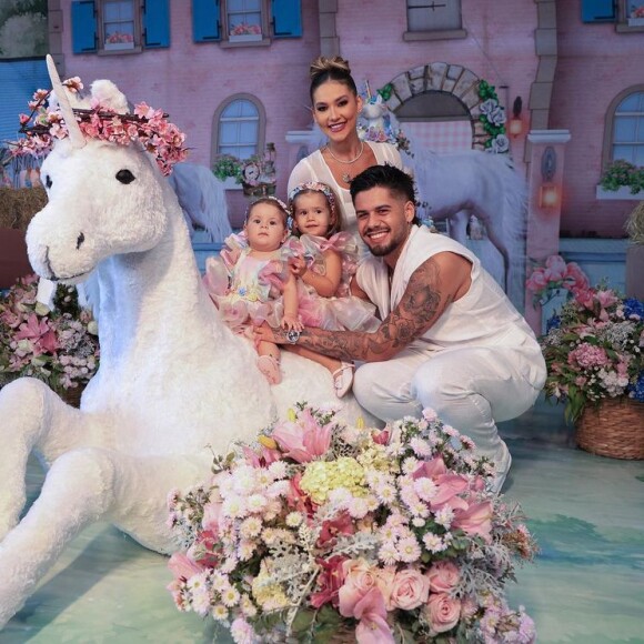 Diferença de festa de Maria Alice e Maria Flor chocou os seguidores