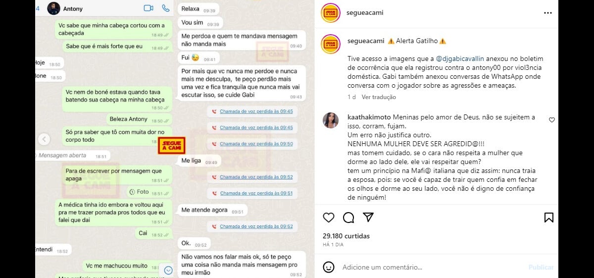 Foto Prints Da Susposta Conversa Entre Antony E Gabi Purepeople