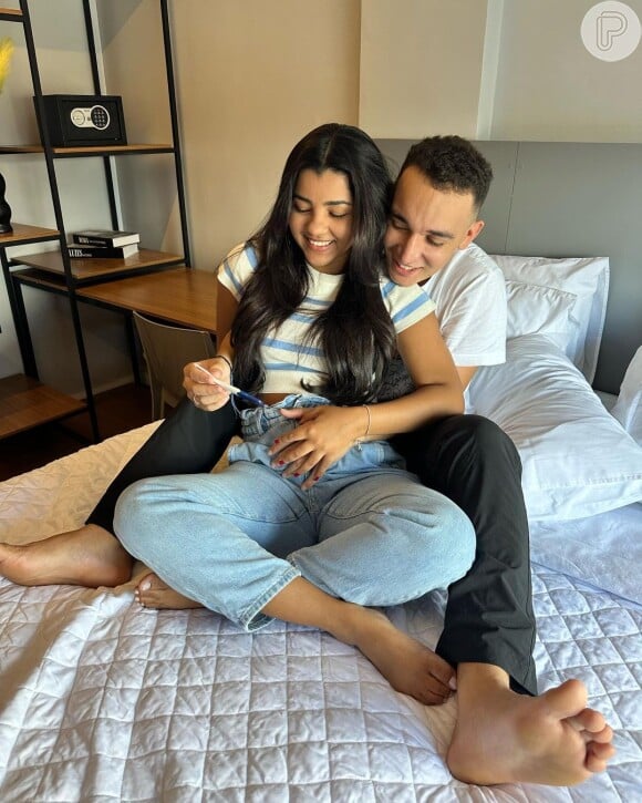 João Gomes e a namorada, Ary Mielle, revelaram a primeira gravidez em 7 de junho de 2023
